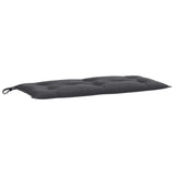 Vidaxl Garden Bench Pushion 100x50x7 cm stof Blandet antracit -farvet