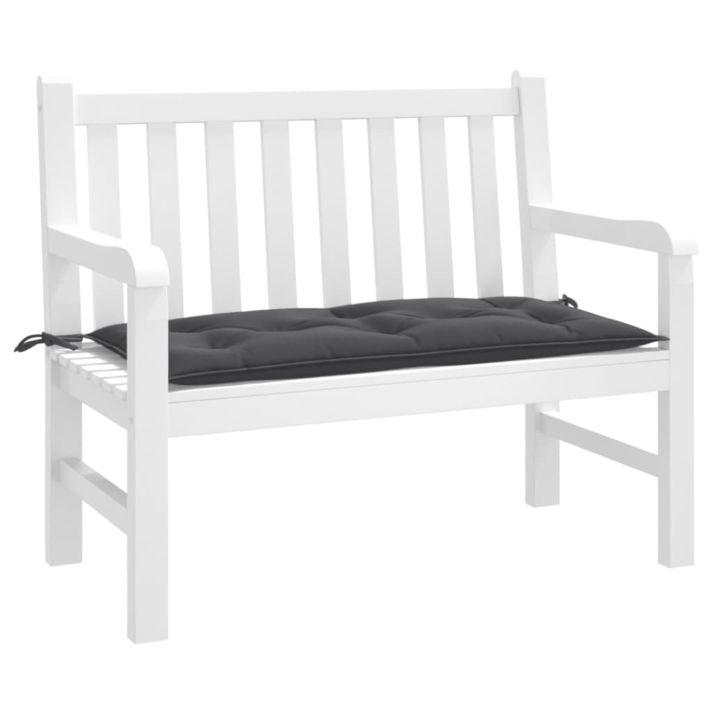 VidaXL coussin de banc de jardin 100x50x7 cm tissu, mélange anthracite