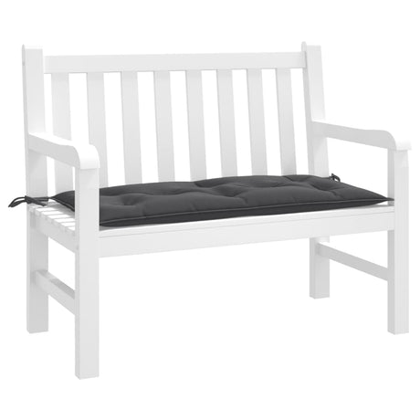 VidaXL coussin de banc de jardin 100x50x7 cm tissu, mélange anthracite