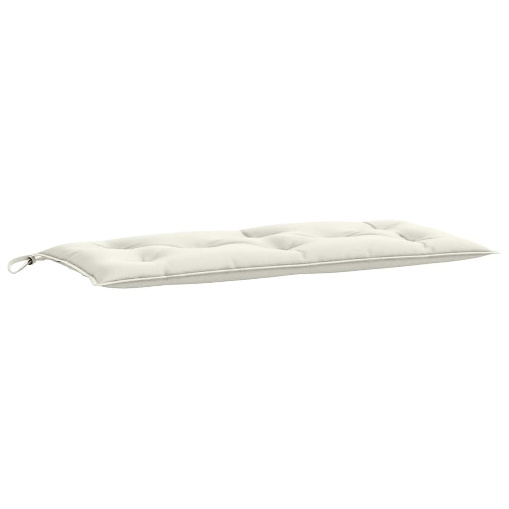 VidaXL coussin de banc de jardin 100x50x7 cm tissu mélangé crème