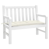VidaXL coussin de banc de jardin 100x50x7 cm tissu mélangé crème