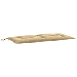 Vidaxl Garden Banch Cushion 100x50x7 cm tessuto misto beige