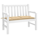 VidaXL coussin de banc de jardin 100x50x7 cm tissu mélangé beige