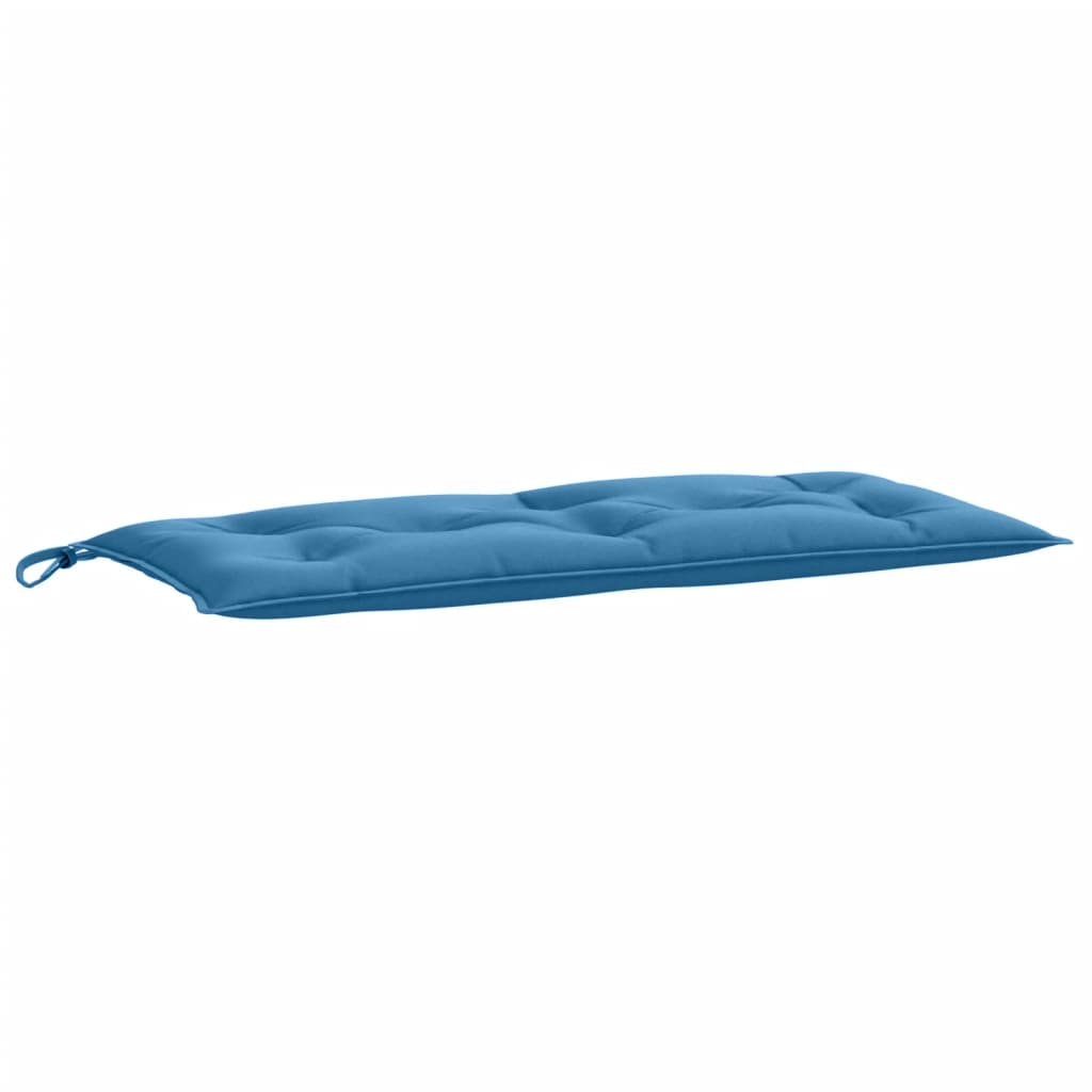 VidaXL coussin de banc de jardin 100x50x7 cm tissu mélangé bleu