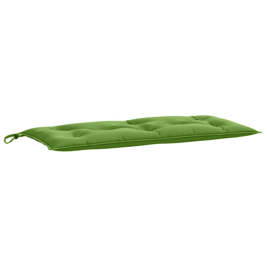 VidaXL coussin de banc de jardin 100x50x7 cm tissu vert mélangé
