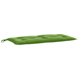 VidaXL coussin de banc de jardin 100x50x7 cm tissu vert mélangé