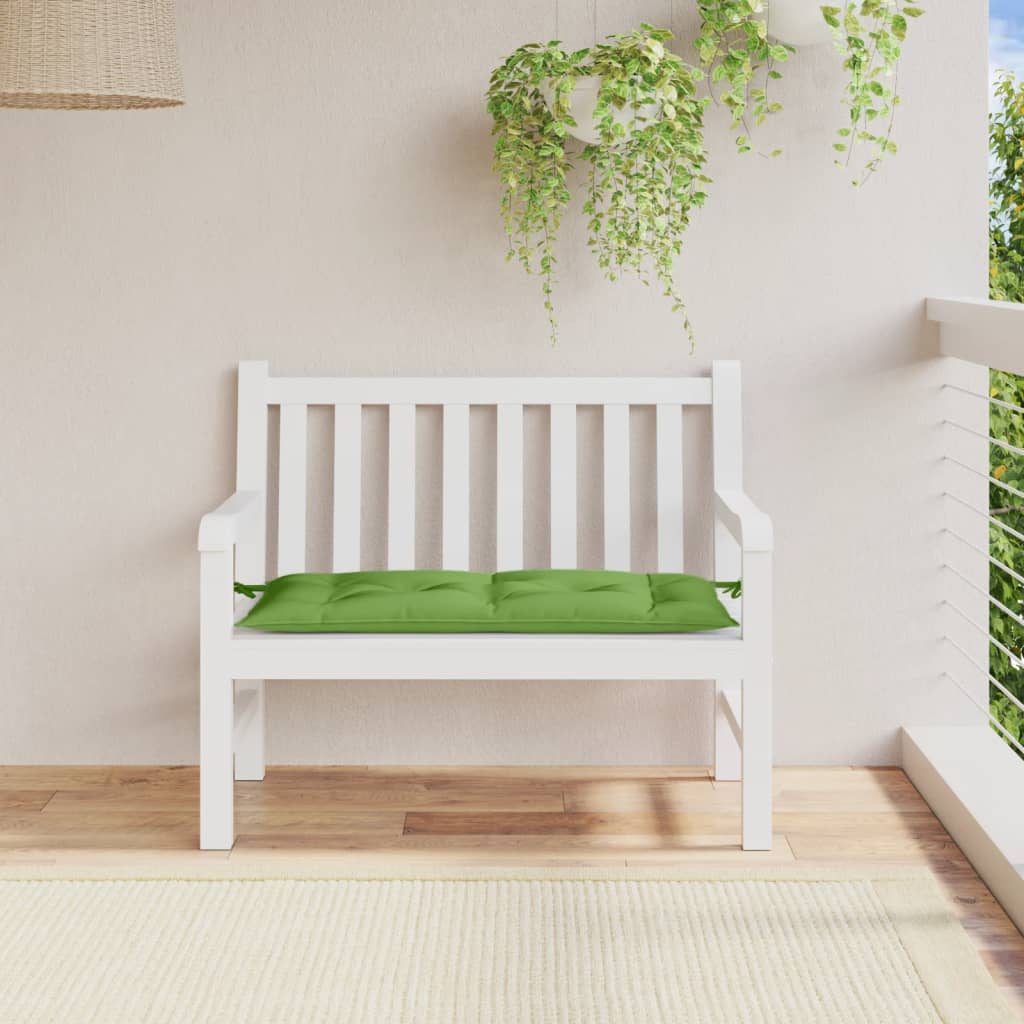 Vidaxl Garden Bench Kissen 100x50x7 cm Stoff gemischt grün