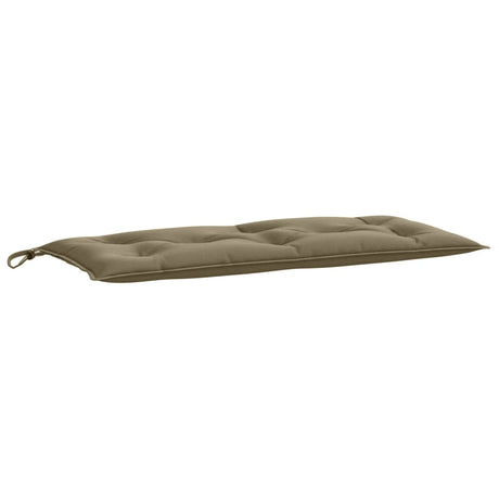 VidaXL coussin de banc de jardin 100x50x7 cm tissu taupe mélangé