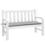 Vidaxl Garden Bench Cushion 120x50x7 cm tessuto grigio chiaro misto