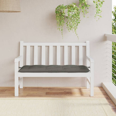 Vidaxx coussin de banc de jardin 120x50x7 cm tissu, gris foncé mélangé