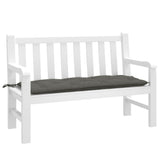 Vidaxl Garden Bench Cushion 120x50x7 cm tessuto misto grigio scuro