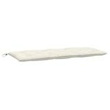 VidaXL coussin de banc de jardin 120x50x7 cm tissu mélangé crème