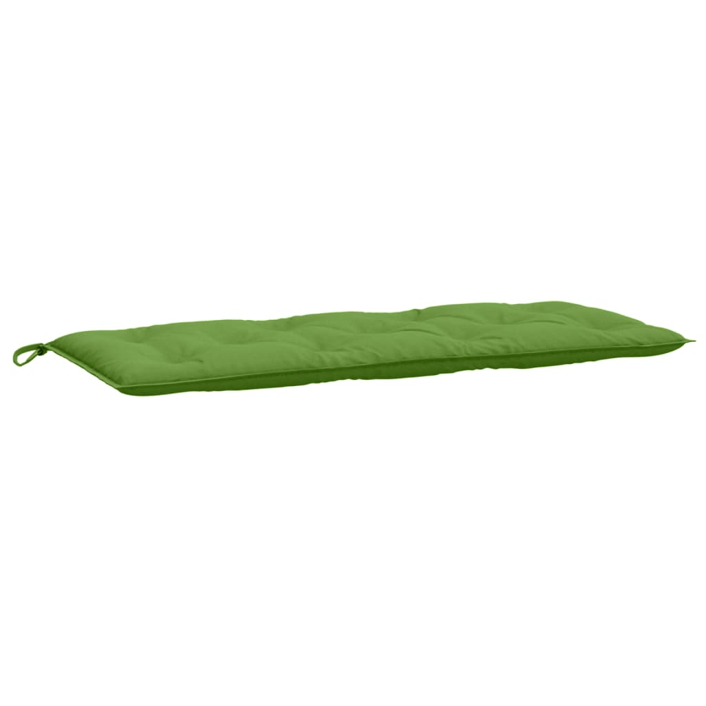 VidaXL coussin de banc de jardin 120x50x7 cm tissu vert mélangé
