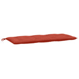 Vidaxl Garden Banch Cushion 120x50x7 cm tessuto misto rosso