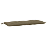 Vidaxl jardin banc coussin 120x50x7 cm tissu mélangé taupe