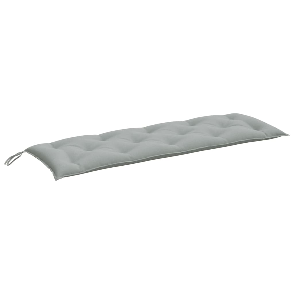 Vidaxl Garden Banch Cushion 150x50x7 cm tessuto grigio chiaro misto