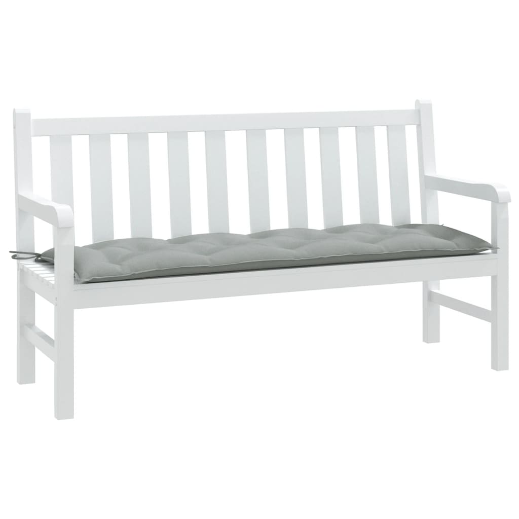 Vidaxl Garden Bench Cushion 150x50x7 cm Stoff Mixed Light Grey