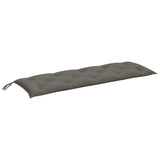 Vidaxx coussin de banc de jardin 150x50x7 cm tissu mélangé gris foncé