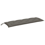 Vidaxl Garden Bench Cushion 150x50x7 cm tessuto misto grigio scuro