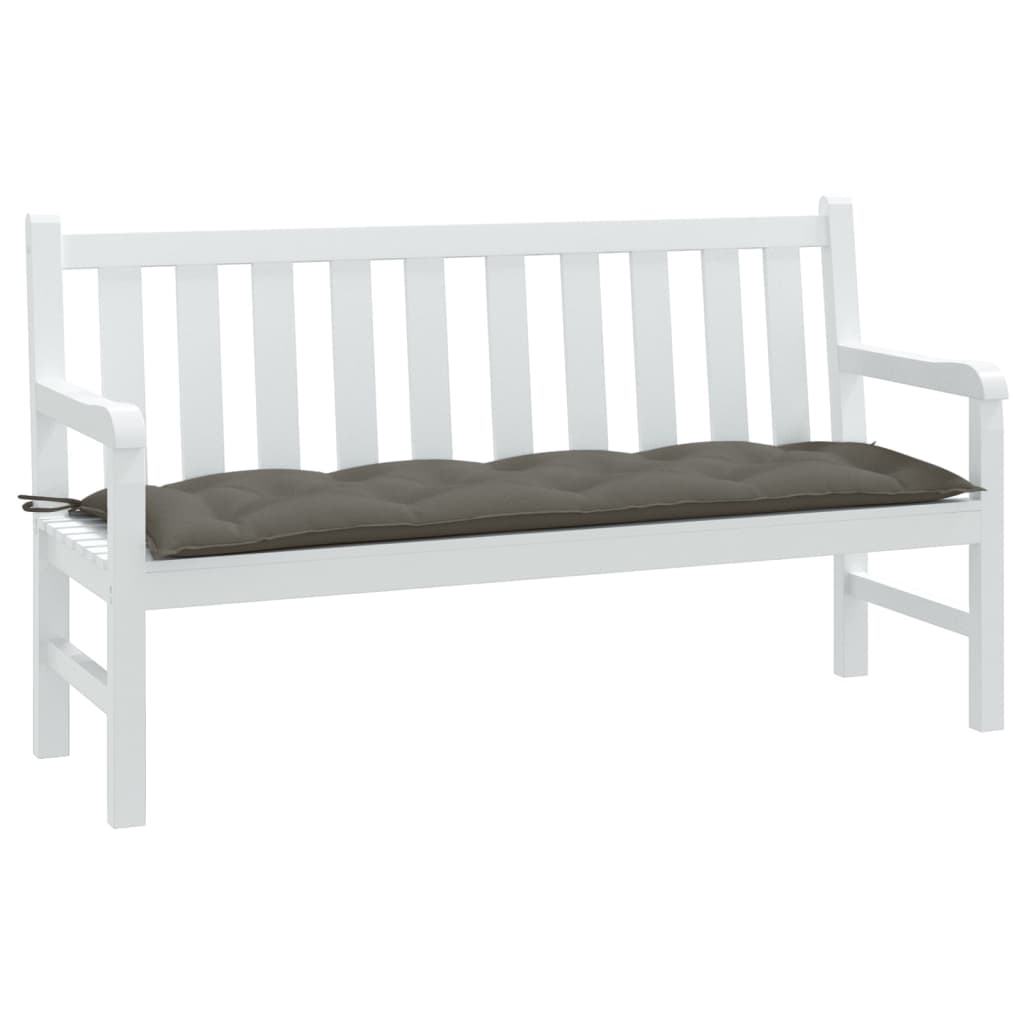 Vidaxx coussin de banc de jardin 150x50x7 cm tissu mélangé gris foncé