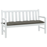Vidaxx coussin de banc de jardin 150x50x7 cm tissu mélangé gris foncé