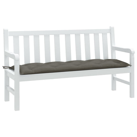 Vidaxx coussin de banc de jardin 150x50x7 cm tissu mélangé gris foncé