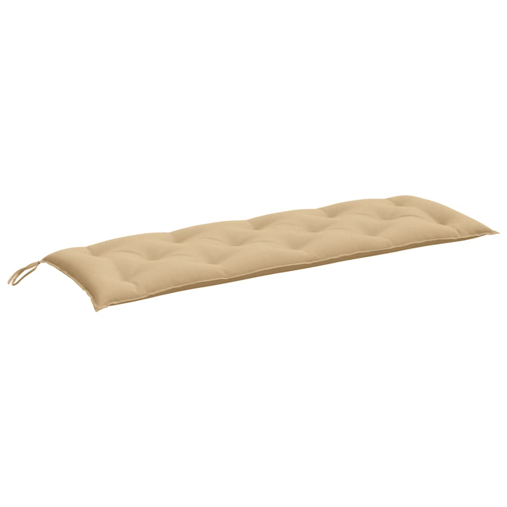 VidaXL coussin de banc de jardin 150x50x7 cm tissu mélangé beige