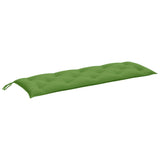 Vidaxl Garden Bench Cushion 150x50x7 CM Fabric de color verde mezclado