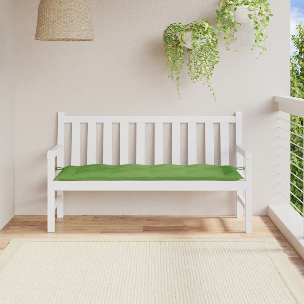 Vidaxl Garden Bench Poduszka 150x50x7 cm mieszana zielona tkanina