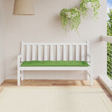 VidaXL coussin de banc de jardin 150x50x7 cm tissu vert mélangé
