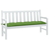 Vidaxl jardin banc coussin 150x50x7 cm tissu vert mélangé