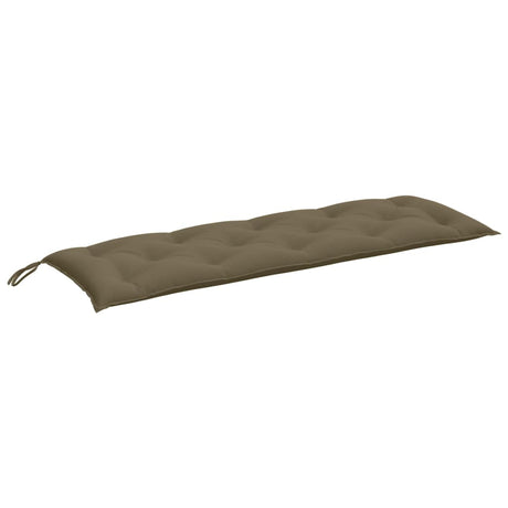 VidaXL coussin de banc de jardin 150x50x7 cm tissu taupe mélangé