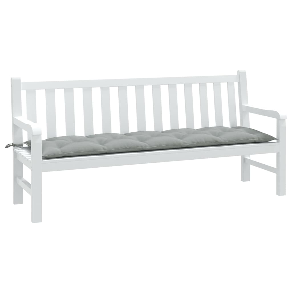 Vidaxx coussin de banc de jardin 180x50x7 cm tissu mélangé gris clair
