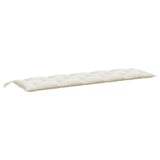 Vidaxx coussin de banc de jardin 180x50x7 cm tissu mélangé crème