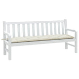 Vidaxx coussin de banc de jardin 180x50x7 cm tissu mélangé crème
