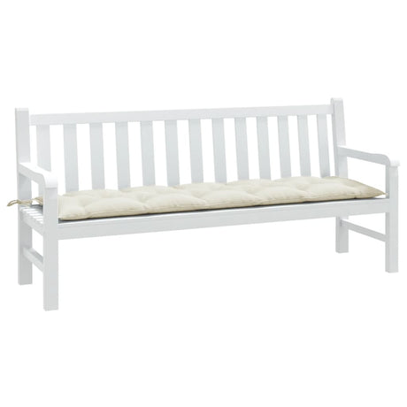 Vidaxx coussin de banc de jardin 180x50x7 cm tissu mélangé crème