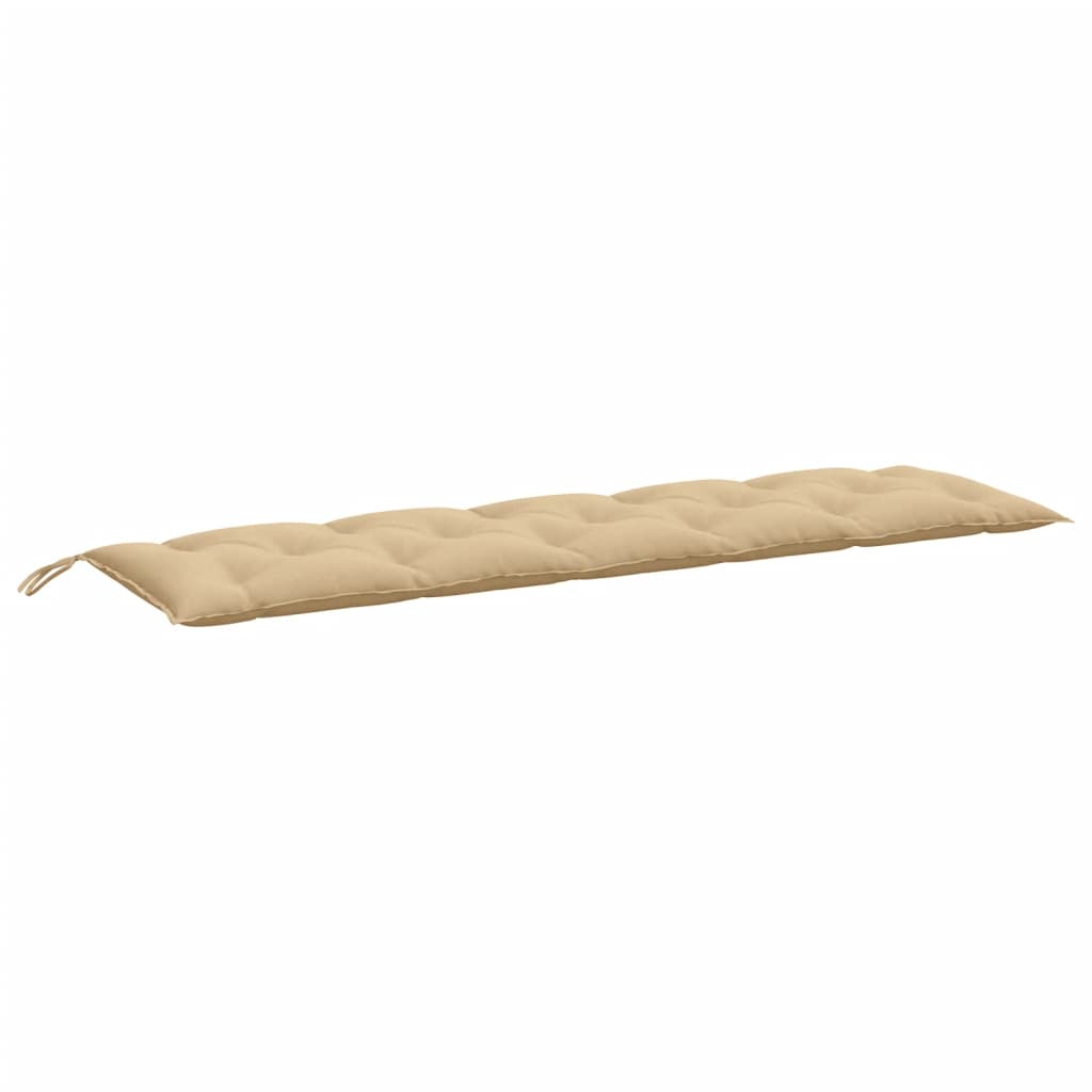VidaXL coussin de banc de jardin 180x50x7 cm tissu mélangé beige