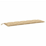 VidaXL coussin de banc de jardin 180x50x7 cm tissu mélangé beige