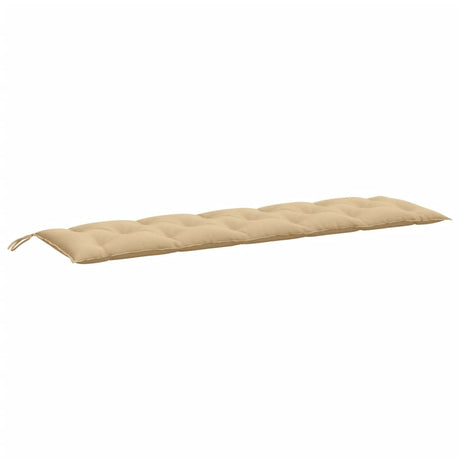 VidaXL coussin de banc de jardin 180x50x7 cm tissu mélangé beige