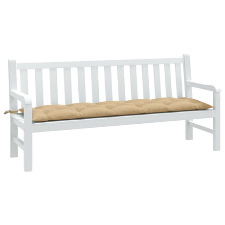 VidaXL coussin de banc de jardin 180x50x7 cm tissu mélangé beige