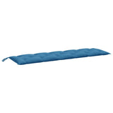 VidaXL coussin de banc de jardin 180x50x7 cm tissu mélangé bleu