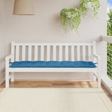 VidaXL coussin de banc de jardin 180x50x7 cm tissu mélangé bleu