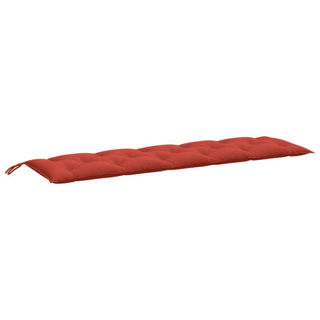VidaXL coussin de banc de jardin 180x50x7 cm tissu mélangé rouge