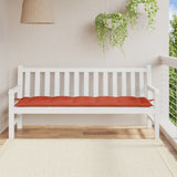VidaXL coussin de banc de jardin 180x50x7 cm tissu mélangé rouge
