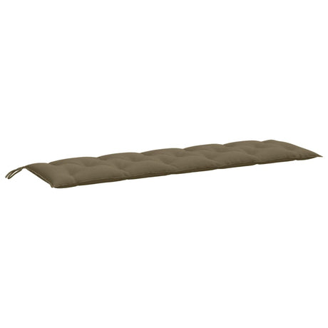 VidaXL coussin de banc de jardin 180x50x7 cm tissu taupe chiné