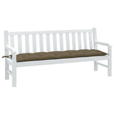 VidaXL coussin de banc de jardin 180x50x7 cm tissu taupe chiné