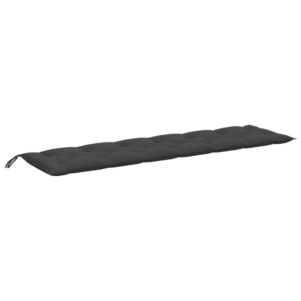 VidaXL coussin de banc de jardin 200x50x7 cm tissu, mélange anthracite