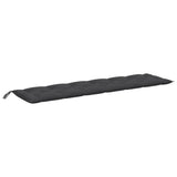 VidaXL coussin de banc de jardin 200x50x7 cm tissu, mélange anthracite