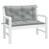 Vidaxx coussins de banc de jardin 2 pcs 100x50x7 cm tissu mélangé gris clair