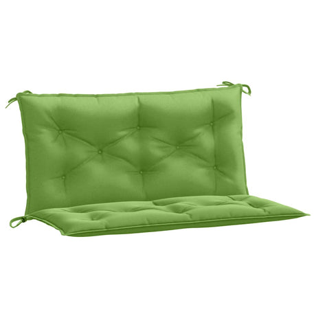 Vidaxx coussins de banc de jardin 2 pcs 100x50x7 cm tissu vert mélangé